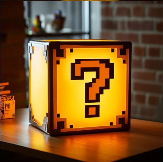 Super Mario Question Block Lamp